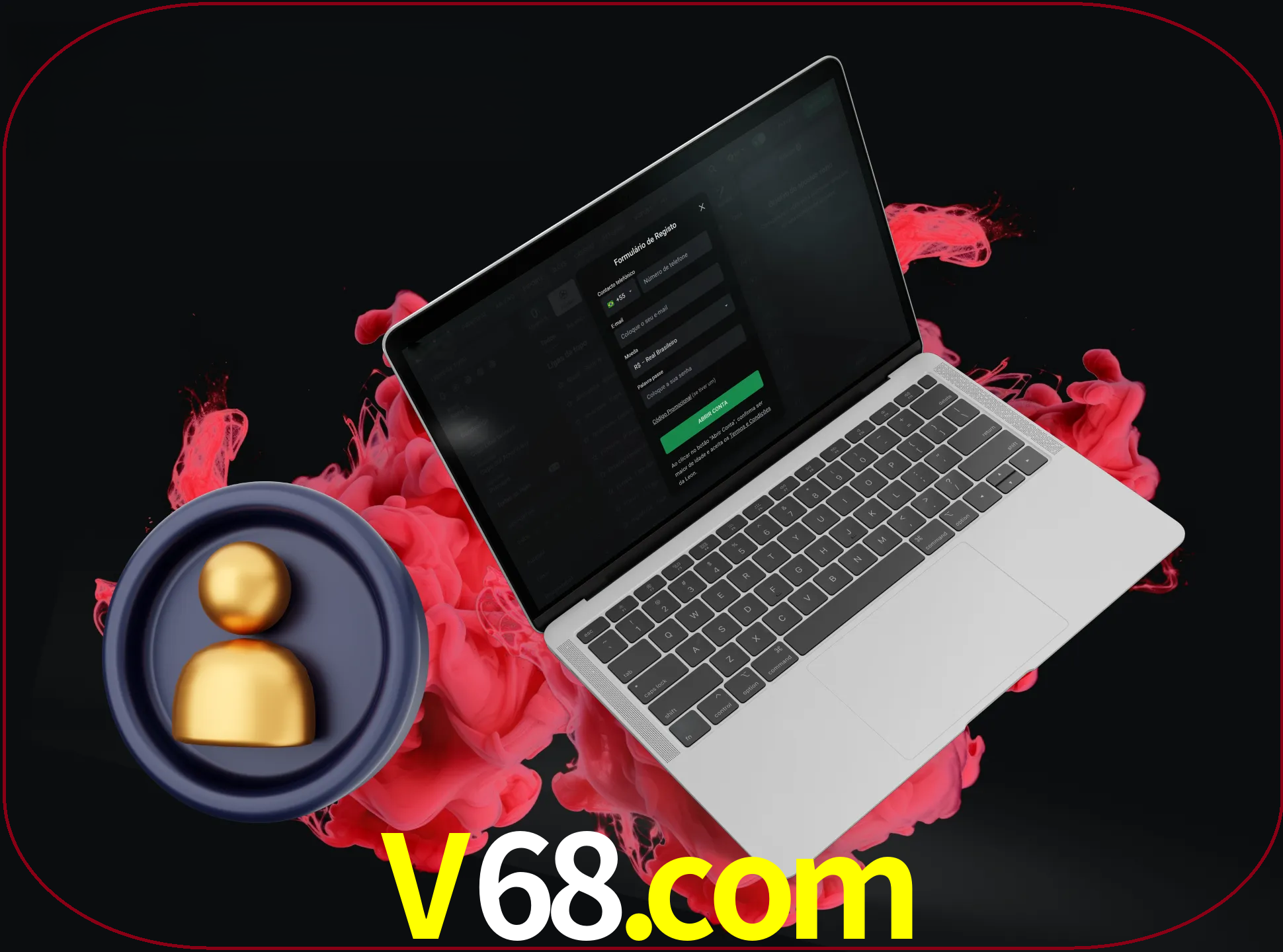 No cabeçalho do site v68, clique no botão que o levará a um formulário especial onde terá de introduzir as suas informações actuais.