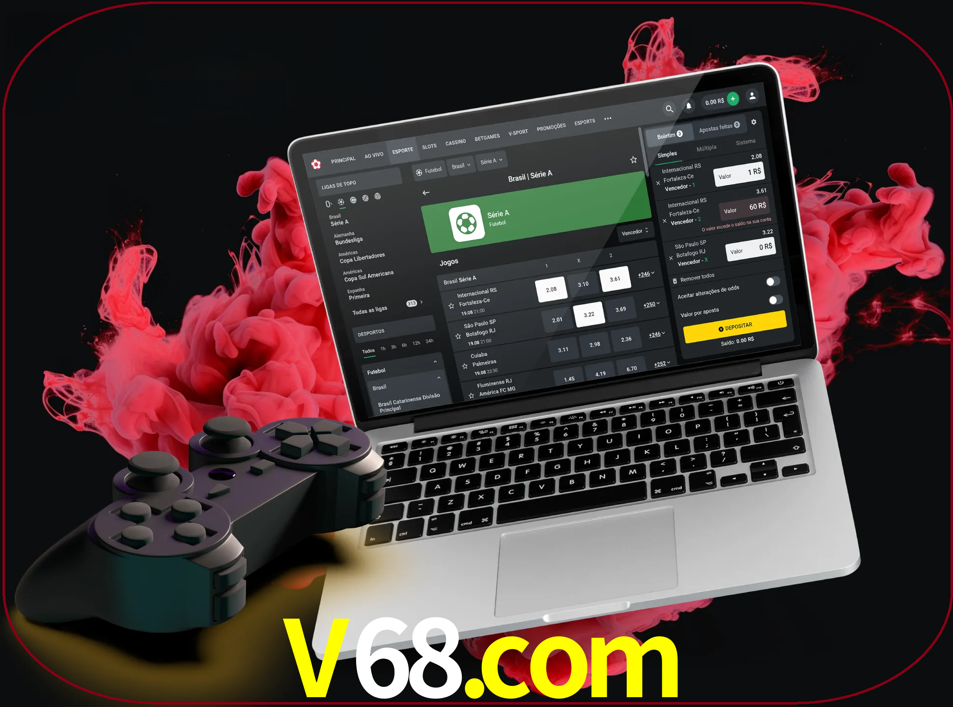 Visite a secção especial de jogos de vídeo em v68 para descobrir em que jogos pode apostar e ganhar muito dinheiro.